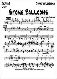 Click here for leadsheet to "Stone Balloons" by Johnnie Valentino